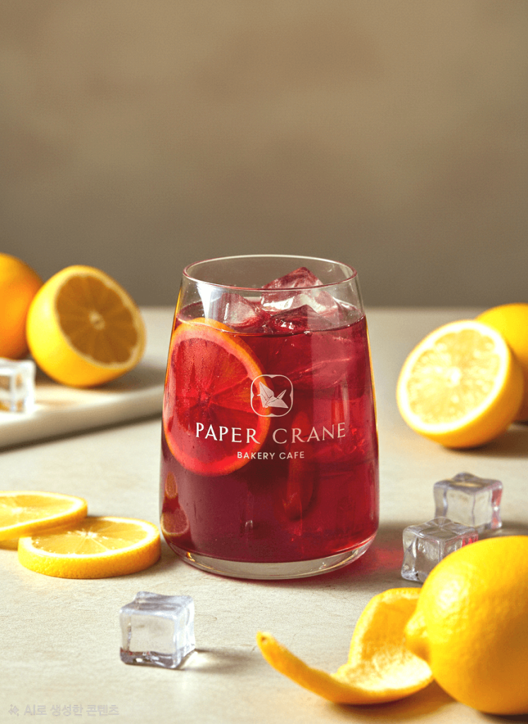 Korean style cafe bakery display at paper crane in jung-gu seoul